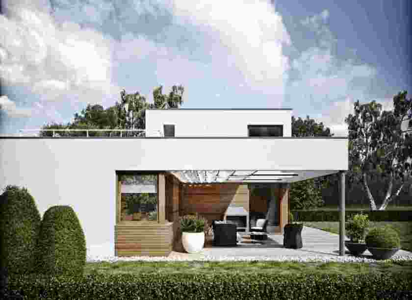 20+ Adorable Home Exterior Designs With Flowers And Green Plants.